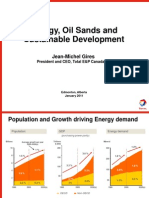 Energy Oil Sands and Sustainable Development