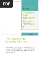 Principles of Counting and Theories of Probability