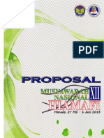 Proposal Kegiatan Munas XII IHAMAFI