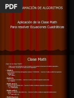 Sentencias Math. en Java