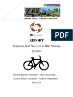 European Best Practices in Bike Sharing Systems