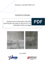 Analyse de La Fissuration de Béton