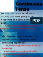 Past Continuous Tense