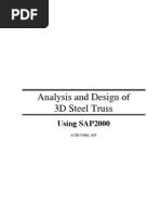 SAP2000-Example 3D Steel Truss