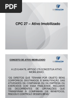 Análise CPC - 27 - Ativo Imobilizado