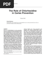 Role of Chlorhexidine in Caries Prevention