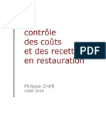 Controle Couts Recettes Restauration Pchar