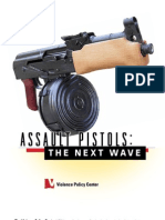 Violence Policy Center Report On Assault Pistols