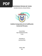 Análisis Comparativo Legislación Comercial