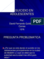 El Suicidio en Adolescentes