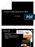 Oracle 11g New Features For DBAs - Arup Nanda - 58 Pages