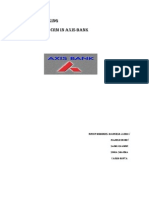 INDUSTRY: Banking Project Title: CRM in Axis Bank