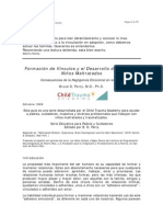 Formacion de Vinculos y El Desarrollo de Apego en Niños Maltratados