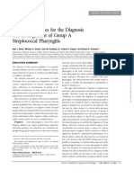 Streptococcal Pharyngitis