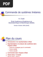 Commande de Systèmes Linéaires