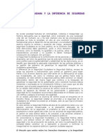 Seguridad Ciudadana y La Diferencia de Seguridad Pública