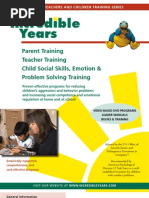 Parent Training - Indredible Years