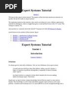 Expert Systems Tutorial