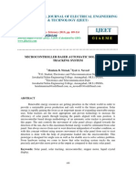 Microcontroller Based Automatic Solar Power Tracking System