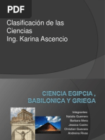 Ciencia Babilonica Egipcia y Griega