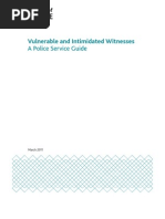 Vulnerable and Intimidated Witnesses: A Police Service Guide