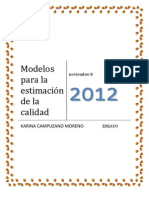 Modelos para La Estimación de La Calidad