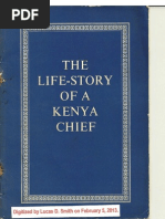 The Life-Story of A Kenya Chief: The Life of Chief Kasina Ndoo (As Told To J.B. Carson) 1958.