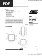 8-Bit Microcontroller With 4K Bytes Quickflash Memory At80F51