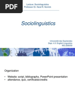 Sociolinguistics