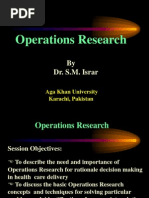 Operations Research: by Dr. S.M. Israr