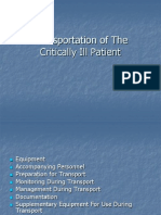 Transportation of The Critically Ill Patient 1