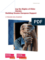 Conference Report On Strengthening The Rights of Older People Worldwide: Building Greater European Support