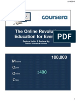 Coursera Presentation - Dr. Daphne Koller