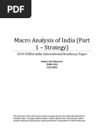 India Strategy - Robert Paul Ellentuck