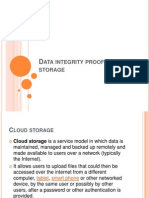 Data Integrity Proofs in Cloud Storage (Pruthviraj)