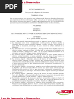 Decreto 431-Ley de Herencias, Legados y Donaciones