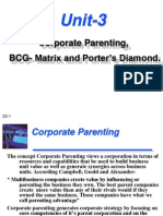 Unit-3: Corporate Parenting, Bcg-Matrix and Porter's Diamond