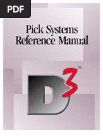 Pick Systems Reference Manual