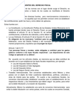 Fuentes Del Derecho Fiscal