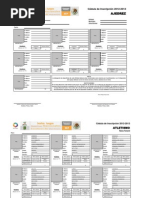 Cedulas de Inscripcion Jde 2012-2013