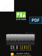 DX B Ironless Linear Motor - PBASystems