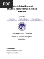 Object Detection and Shadow Removal From Video Stream