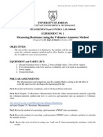 Exp1 Measuring Resistance Using The VA Method