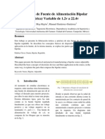 Fuente de Alimentación Bipolar PDF