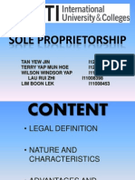 Sole Proprietorship 