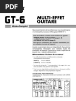 BOSS GT-6 Manuel D'utilisation