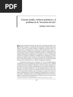 Castro Gomez Ciencias Sociales Violencia Epistemica e Invencion Del Otro