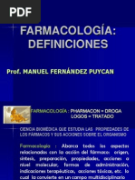 Farmacologia Definiciones