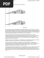 Xenon Headlamp Levelling Description For Saab 9-5