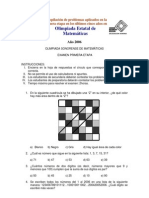 Recopilación Exámenes Secundaria Olimpiada Matemática